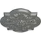 Ekena Millwork Bonetti Ceiling Medallion (Fits Canopies up to 5 1/8"), Hand-Painted Silver, 20"OD x 1 3/4"P CM20BOSLS - alternate 2
